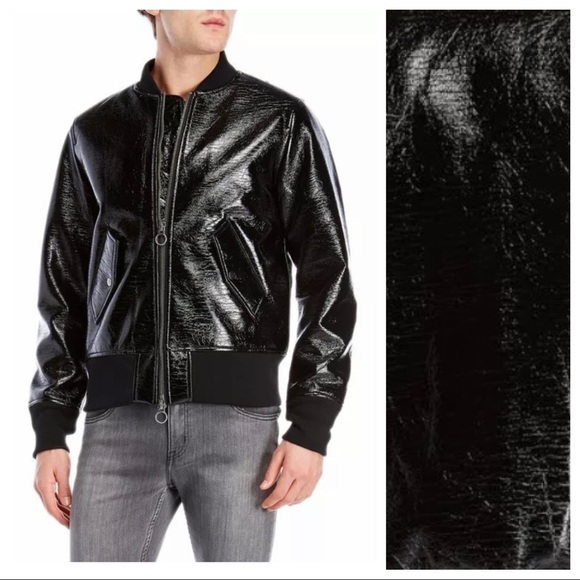 NWT Guy Laroche Man Textured Bomber Jacket Size M.